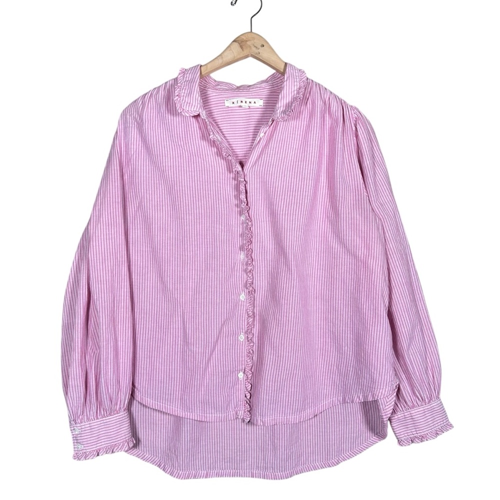 XIRENA Hale Shirt in El Matador Stripes Crus Stripe - Picture 11 of 11